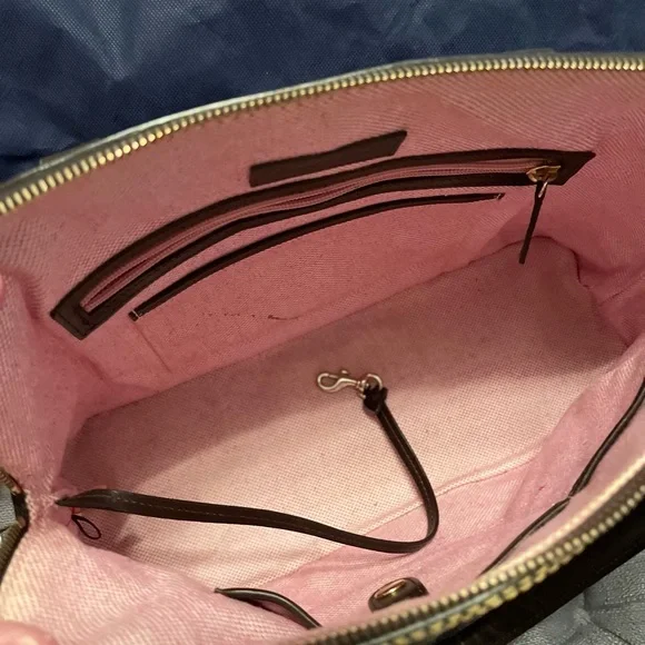 Dooney & Bourke Croc Denison Shaina Satchel - Picture 11 of 16